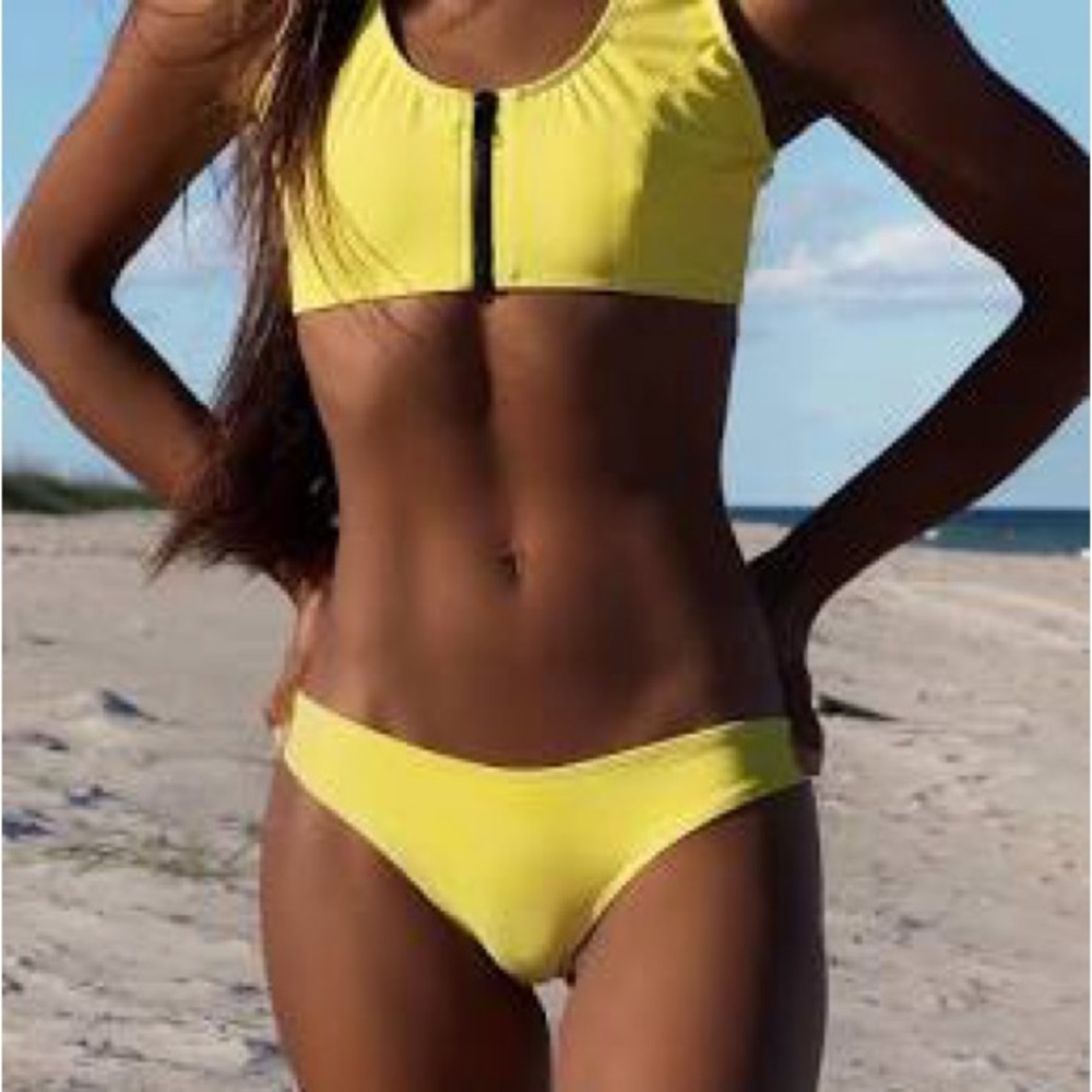 Coulbourne yellow Women's Swimwear Set